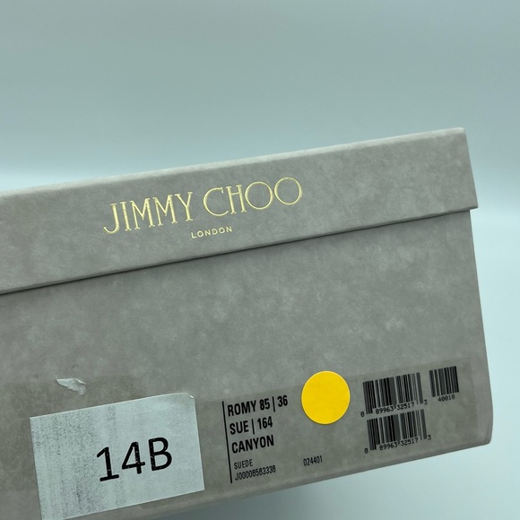 ❌SOLD❌Authentic Brand new Jimmy Choo suede leather Romy 85mm - Picture 14 of 15